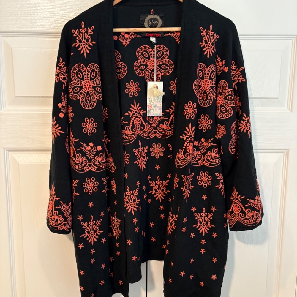 Johnny Was JULIANNA SHORT KIMONO L - Picture 2 of 7